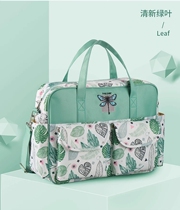 Mommy bag with baby outside travel storage bag baby products bag Travel large capacity shoulder Cross bag