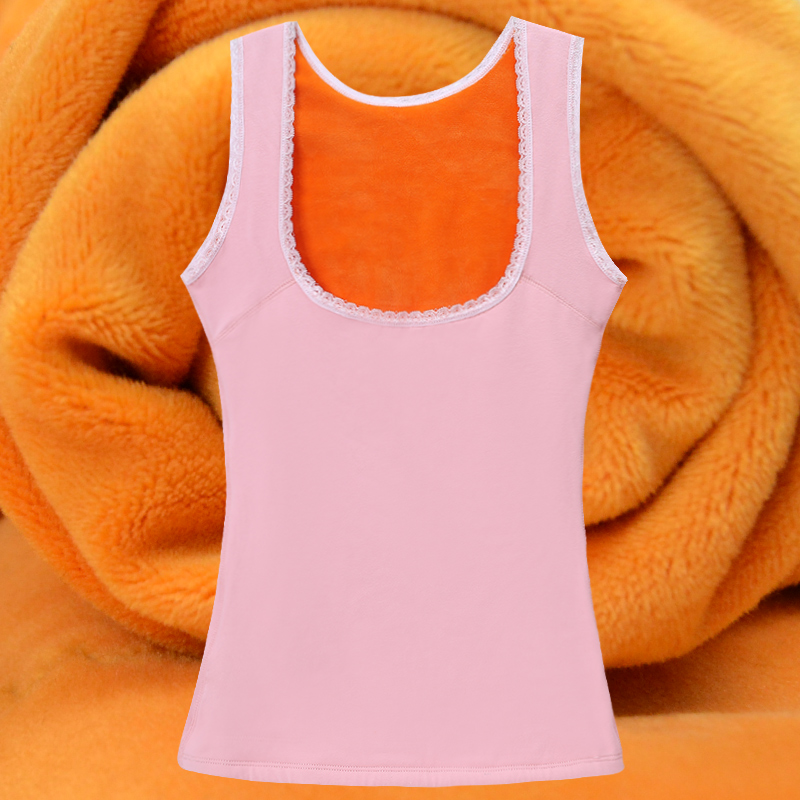 Mùa đông phụ nữ cotton ấm vest dày cộng với nhung mặc áo ngực toping áo sơ mi bó sát kích thước lớn đồ lót vest áo thu đông nam nữ