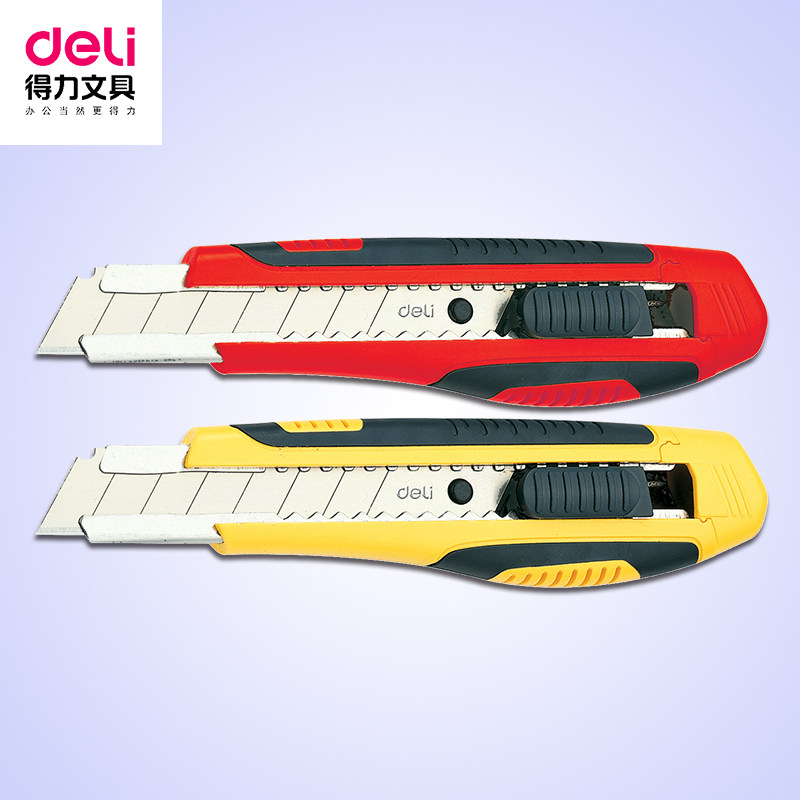 Deli large utility knife blade Utility knife Small paper cutter Wallpaper knife Large size knife holder Medium knife tool knife