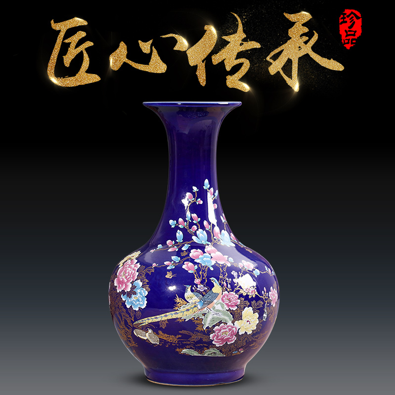 Jingdezhen ceramics flower vase creative modern home sitting room adornment of TV ark, wine home furnishing articles