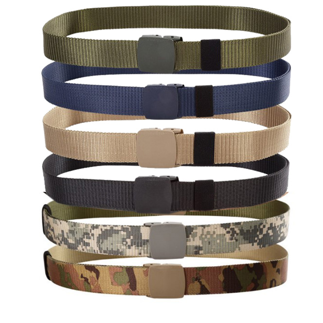 Nylon belt men belt automatic buckle youth junior hypoallergenic belt casual outdoor jeans