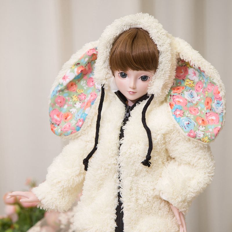 4 điểm và 3 điểm BJD.SD.DD búp bê quần áo 1 3 Ye Luoli quần áo phụ kiện sang trọng rabbit coat chỉ cho quần áo trẻ em búp bê barbie nấu ăn