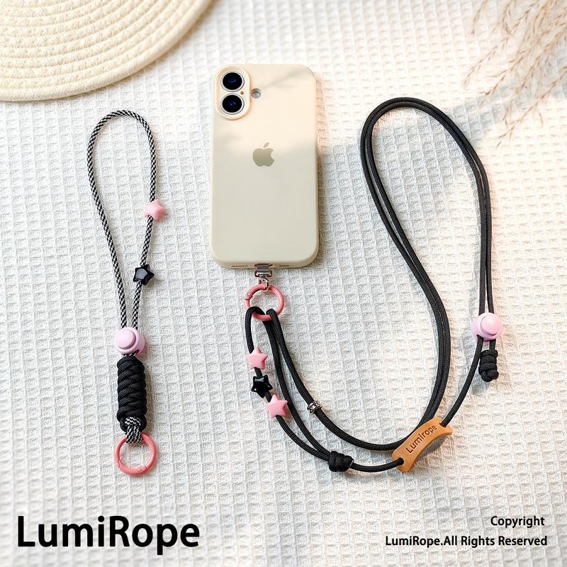 Lumirope Original Rope Art Fashion Color-Blocking Star Decoration Phone Lanyard Crossbody Strap Woven Lumirope Original Rope Art Fashion Color-Blocking Star Decoration Phone Lanyard Crossbody Strap Woven