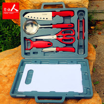 Outdoor cookware Kitchenware Portable barbecue tool set Picnic camping supplies Picnic knives and equipment