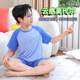 儿童男童睡衣夏季薄款冰丝莫代尔短袖青少年男孩空调家居服套装