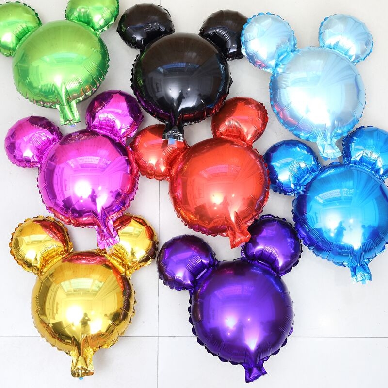 Mickey balloon aluminum film custom logo printing advertising cartoon children's first birthday decoration scene layout National Day