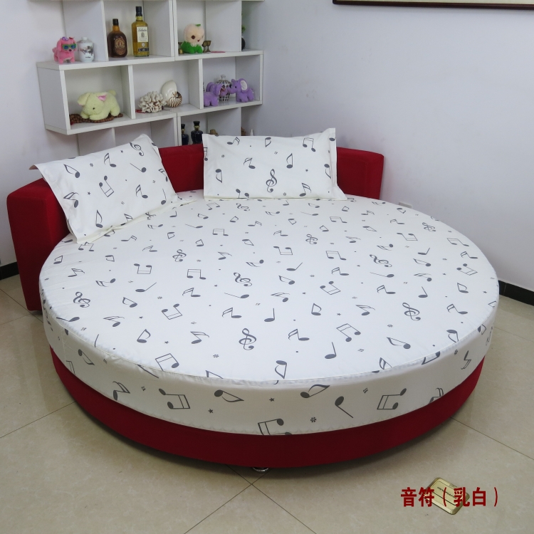 Tùy chỉnh bông tròn giường đơn miếng bông tròn giường bốn bộ chăn ga gối tròn nệm chống trượt bảo vệ - Trang bị Covers ga trải giường chun đẹp	