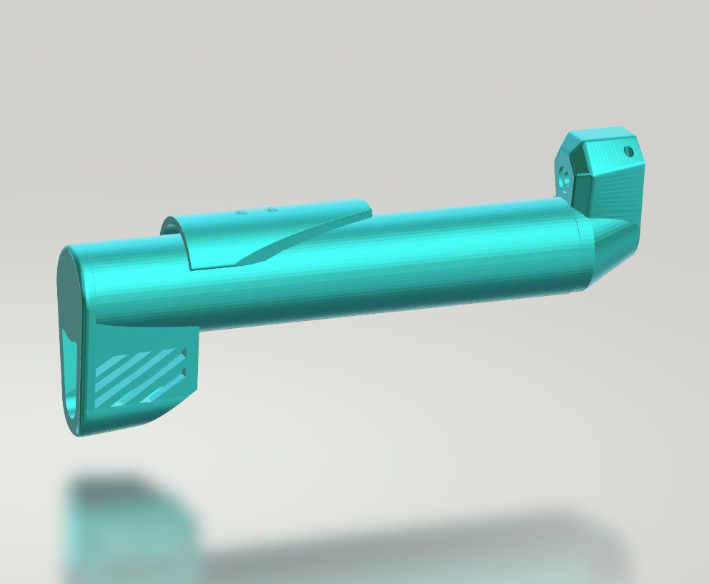 SQB rear bracket horizontal carbon fiber tube 3D total length about 24cm 36 inner diameter basically universal delivery within 2-3 days