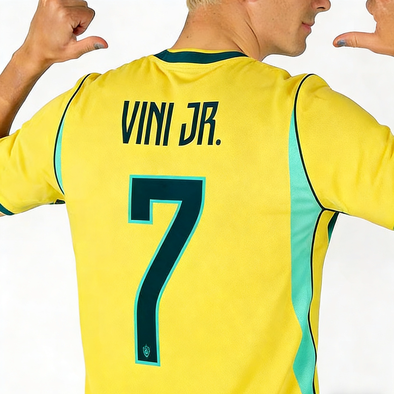 2026 Brazil National Team Home Jersey Vinicius No. 10 Rodrigo Neymar Fan Version Football Uniform