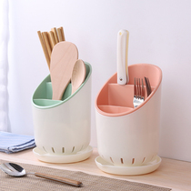 Chopsticks tube household plastic drain creative multifunctional kitchen spoon chopsticks cage chopsticks rack tableware storage box rack
