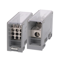 FJ6 JTS2-50 9*10 multi-purpose Terminal 1 in 9 out junction box rail type splitter high power copper