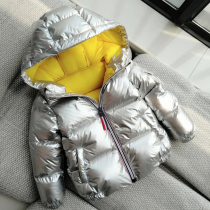 Fall and Winter Down Skysilver Boy Girl Child Thicken Baby Cotton Clothing White Duckwool Sister Clothing