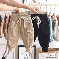 Boys Han Edition Leisure Pants Spring and Autumn Clothing New Childs Radiator Pants Baby Yanyang Gas Beam Footwear Groups