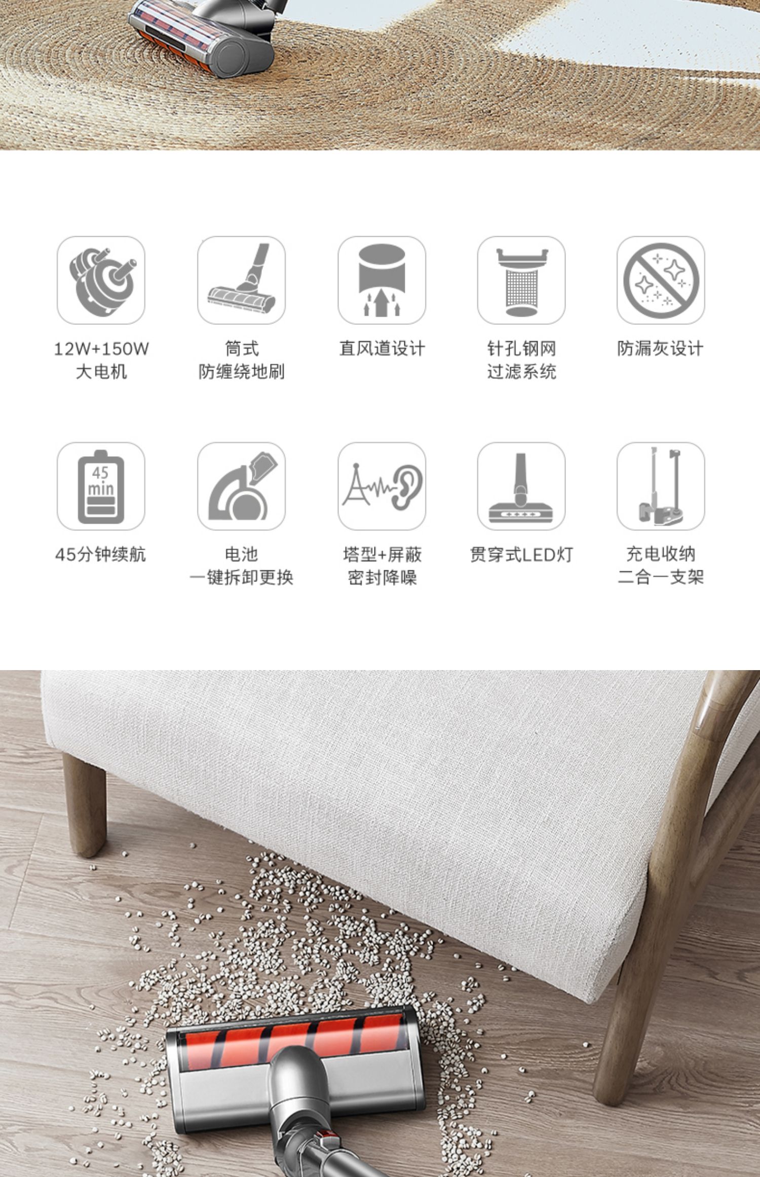 may hut bui Máy hút bụi không dây của Đức gia đình mạnh mẽ xe ​​đẩy nhỏ cầm tay ngoài việc hút lớn cực kỳ êm - Máy hút bụi máy hút bụi công nghiệp công suất lớn