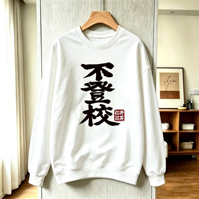 Crying Girls Band Crewneck Sweatshirt Iseri Nina Truant from School Cosplay Clothes Student Anime Spring and Autumn Tops
