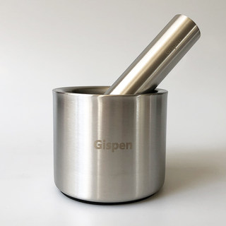 Xman+ Garlic Press Kitchen Garlic Masher Manual Garlic Crusher Garlic Pestle Medicine Crusher 304 Stainless Steel Grinder