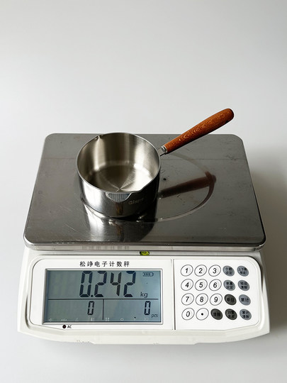 XMAN+ stock hot oil pot 316 stainless steel oil pouring small pot small mini hot oil pot thickened three-layer steel