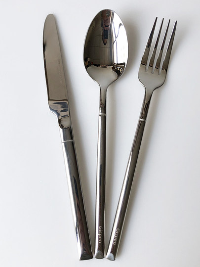 XMAN+ stocks Western knife, fork and spoon set 304 stainless steel high-end three-piece set household steak tableware with slight defects