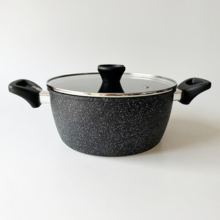 Xman+ Stock 24cm Soup Pot, Household Stew Pot, Non-Stick Porridge Pot, Noodle Pot, Export Surplus Stock