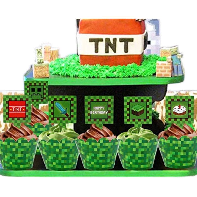Детское праздничное украшение для торта Back Cup Cake Decoration Siege