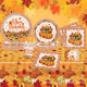 Thanksgiving Maple Leaf Pumpkin Tableware Party Decoration Arrangement
