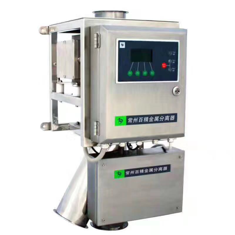 Straight-drop metal separators are widely used in pipeline metal detectors with conveyor belts, iron separators, etc.