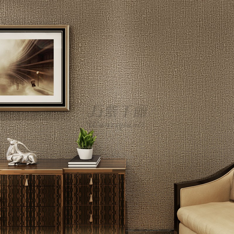 Modern minimalist 3D plain non-woven wallpaper living room environmental protection diatom mud bedroom warm solid color background wall wallpaper