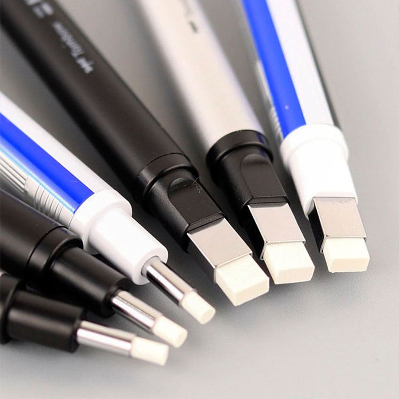 Japanese Tombow Mono Square Head Round Head Ultra-Fine Pen-Type Pencil Automatic Eraser Sketch Highlight Eraser