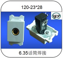 Type 120 6 35 MICROPHONE WELDING MODULE SWITCH ACCESSORIES SOCKET MODULES CAPABLE OF FITTING THE INSERT PANEL CONNECTORS