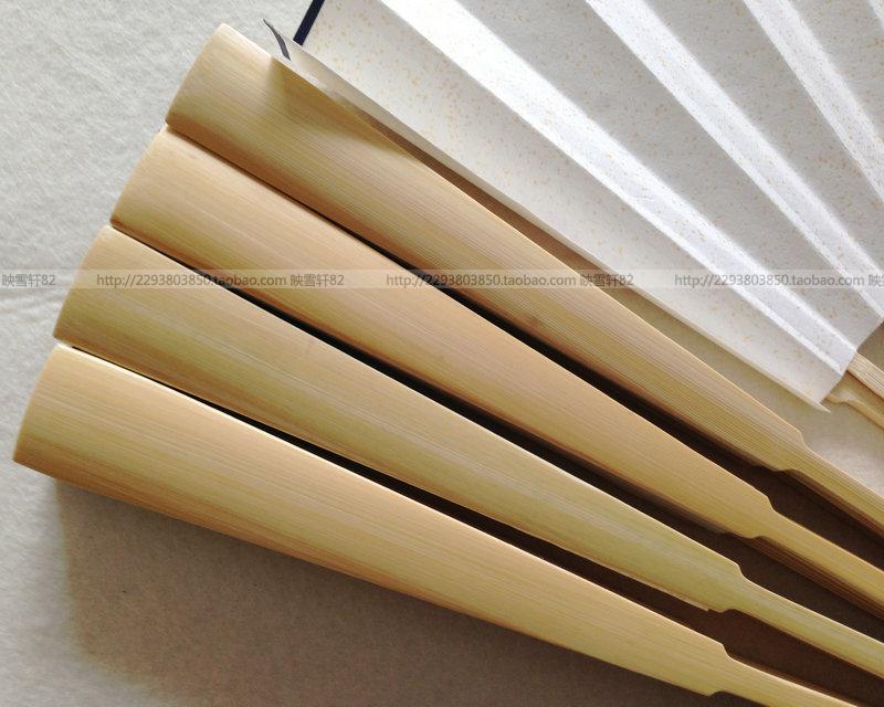 Anhui Jingxian 10-inch 15 15 33 cm Chinese jade light plate blank fan face Xuan paper folding fan