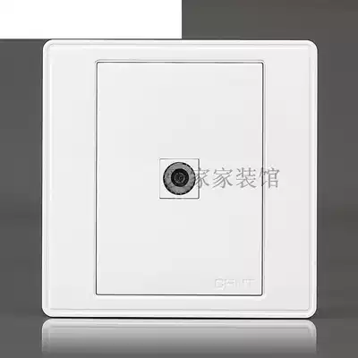 Chint NEW7E wall switch socket panel closed route plug-in single TV socket panel project