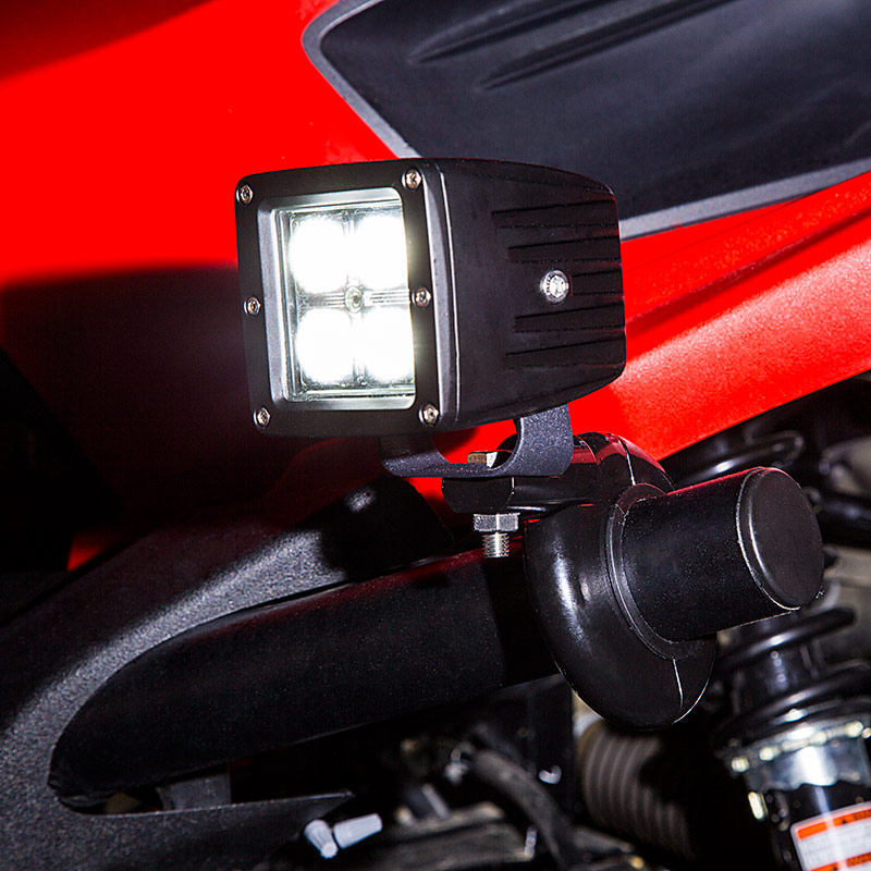 Changan Ford Maverick car spotlight off-road combination modified small square super bright auxiliary LED color fog light 18W