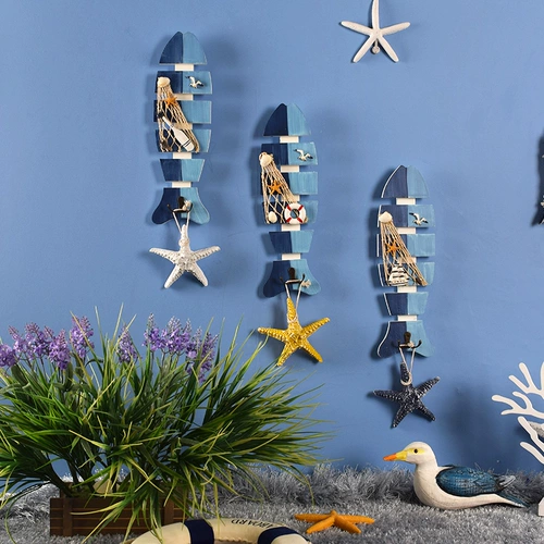 Средиземноморский стиль маленький рыбный крючок Украшение Скюанган Холл Детская комната Ключе