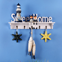 ins room decoration European pastoral white WELCOME English hook decorative partition shelf coat hook
