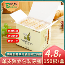 Single Independent Small Packaging Toothpicks 2000 Advanced Creative Home Hotel Catering Bamboo Disposable Commercial