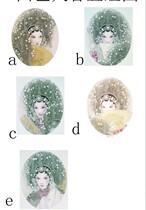 Electronic manuscript Peking opera facial painting Chinese painting pastel painting decorative painting line drawing electronic manuscript non-physical mail mailbox