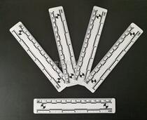 15cm white magnetic PVC scale 15cm magnetic scale photographic scale