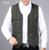 2018 trung niên xuống vest nam xuống vest ấm đồ lót cha tải kích thước lớn vest mỏng cotton phù hợp áo ba lỗ nam form rộng Áo vest cotton