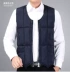 2018 trung niên xuống vest nam xuống vest ấm đồ lót cha tải kích thước lớn vest mỏng cotton phù hợp áo ba lỗ nam form rộng Áo vest cotton