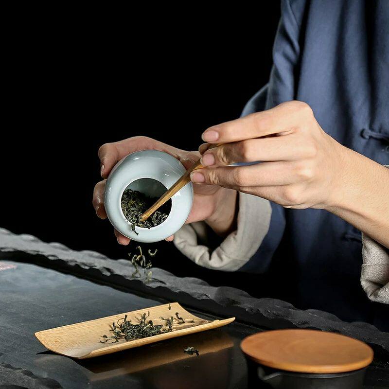 Song Dynasty Point Tea Tea Powder Jar Tea Leaf Jar Tea Tea Bin Tang Dai Pang Tea Tea Powder Jar Phototea Leaf Jars
