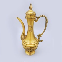 Song Dynasty tea copper soup bottle Holding a soup bottle one of the twelve tea gentlemen Tang Tiandian