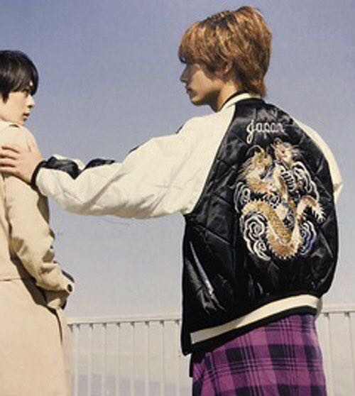 日本製纏龍柄橫須賀刺繡夾克外套假面騎士build 萬丈龍我