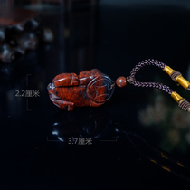 Guilin chicken blood jade twelve zodiac pig pendant jade pendant jade safe brand necklace pendant for men and women 0748