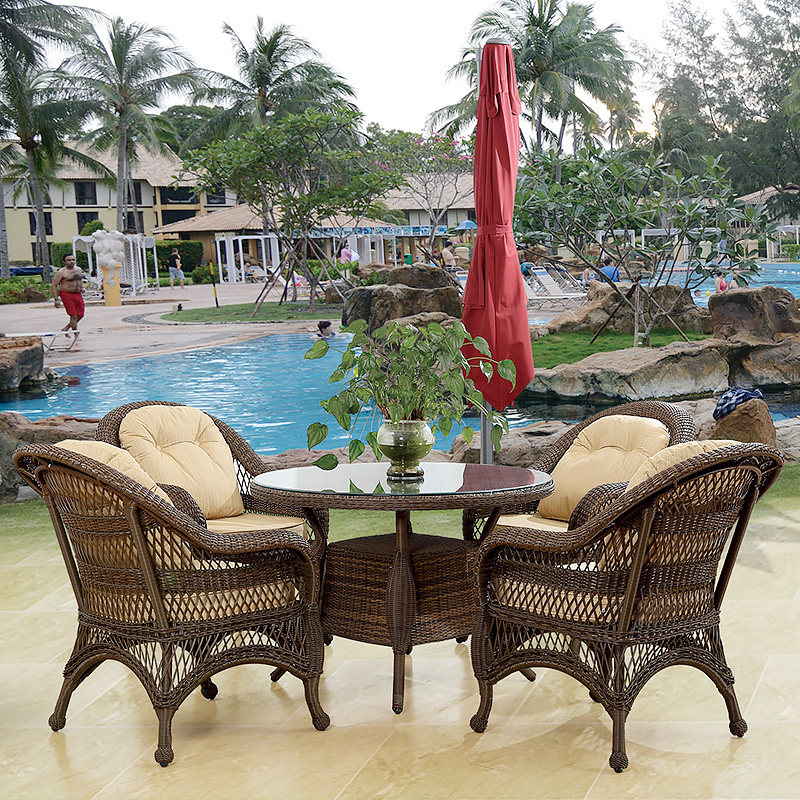 Outdoor Virgin chair Villa garden leisure chair outdoor vine chair combined balcony chair Teng chair household vine chair