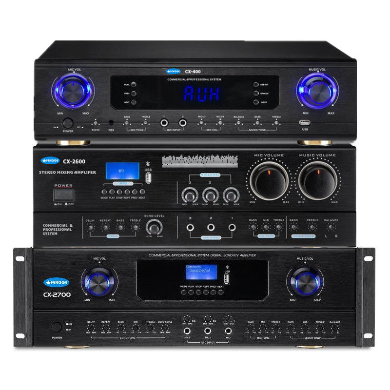 High Power Stage Professional KTV Card Pack Power amplifier USB Bluetooth No Distortion Music Home Theater Av Utilita