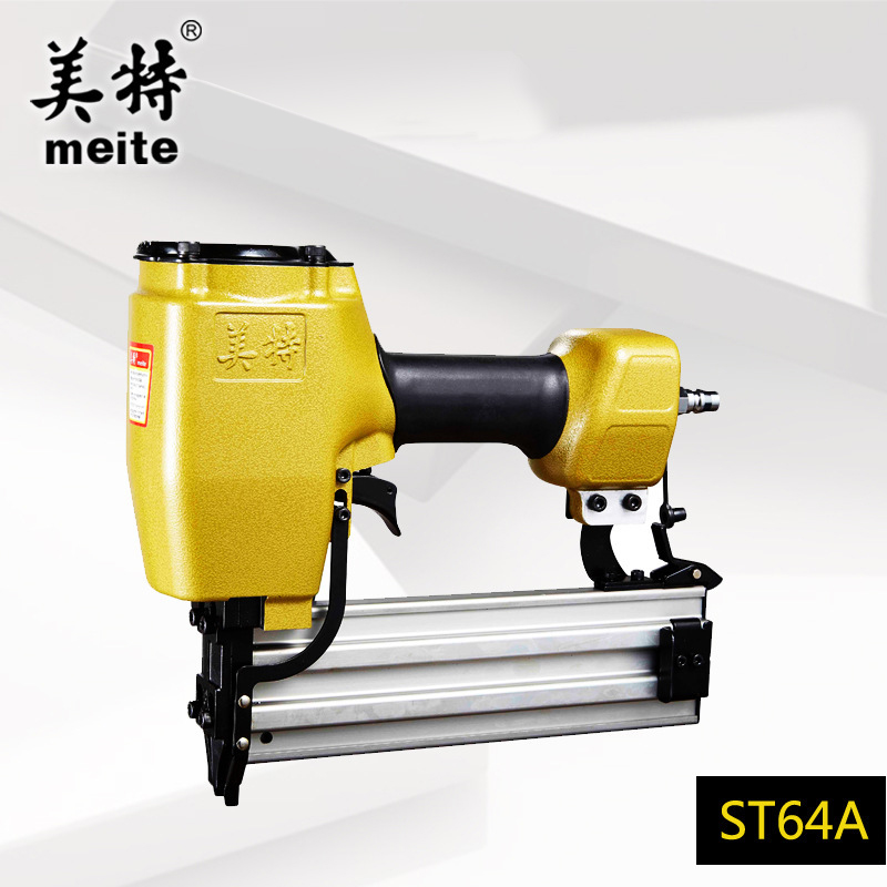 Mette Pneumatic Steel Nail Gun st38 st64 Woodwork Furnishing Cement Trunking Nail Gun Steel Platoon Gun Pneumatic Nail Gun
