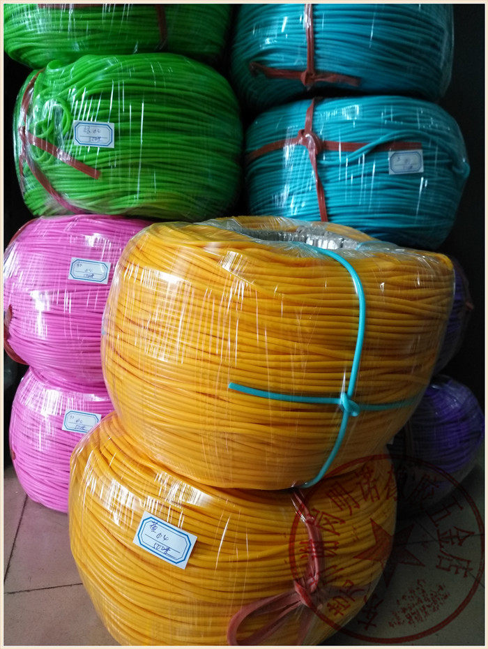 Red orange green yellow black purple blue blue silicone solid strip high resistance silicone solid sealed silicone round strip
