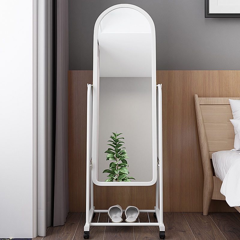 Iron frame vertical dressing mirror full-length mirror fitting mirror floor mirror bathroom mirror wall mirror student mirror