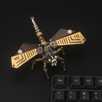 Mechanical party insect series mechanical dragonfly 3D three-dimensional simulation metal assembly model hand holiday boy gift