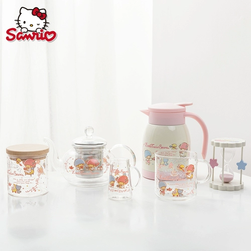 Hello kitty, милая посуда, чайный сервиз, комплект, термос, заварочный чайник